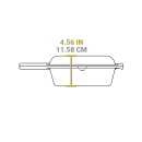 Lodge 3 1/5 qt Yellowstone Cast Iron Combo Cooker, Bronco (LCCYW) thumbnail 7