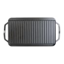 Lodge Rectangular Grill/Griddle Pan w/ Handles - 19 1/2" x 10", Cast Iron (LCDRG) thumbnail 3