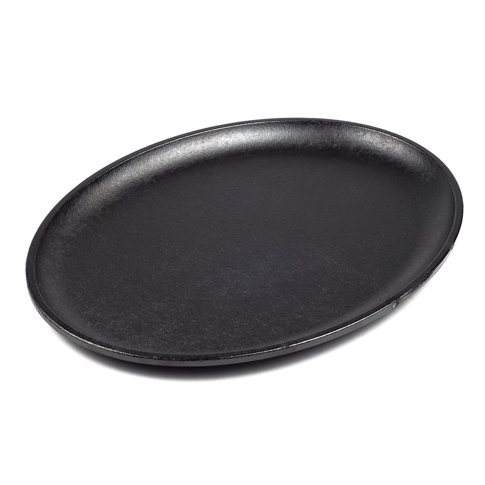 Lodge Jumbo Oval Cast Iron Serving Griddle, 13x10" (LJOSH3)