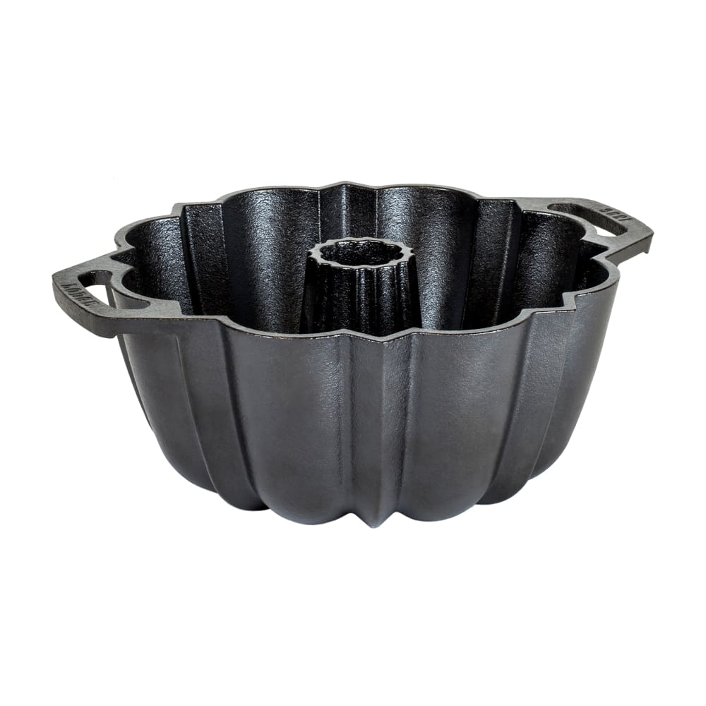 Lodge Fluted Bundt Pan - 9 4/5" x 4 3/10", Seasoned Cast Iron (LLFCP)