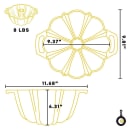 Lodge Fluted Bundt Pan - 9 4/5" x 4 3/10", Seasoned Cast Iron (LLFCP) thumbnail 4