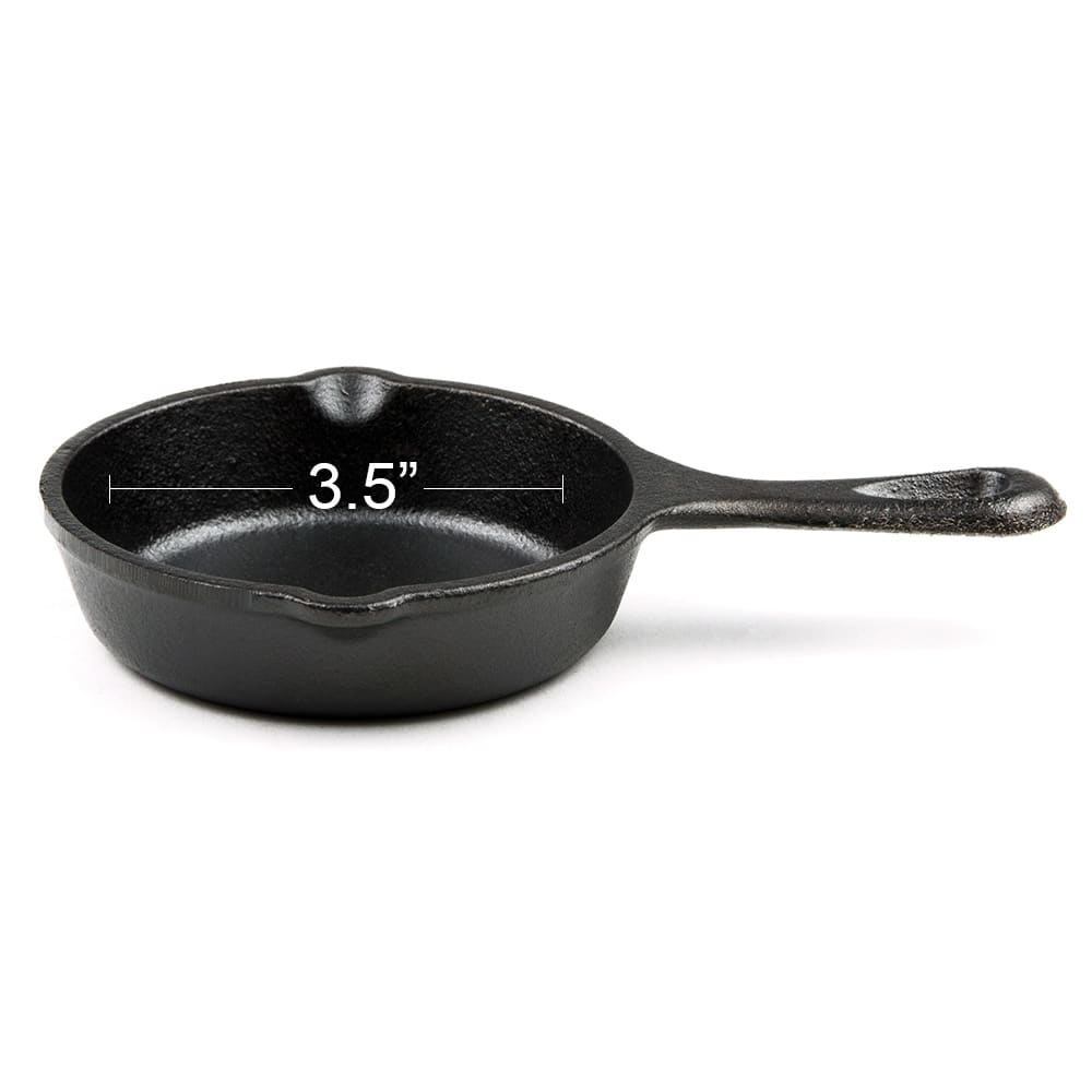 Lodge 3 1/2" Round Cast Iron Seasoned Mini Skillet (LMS3)