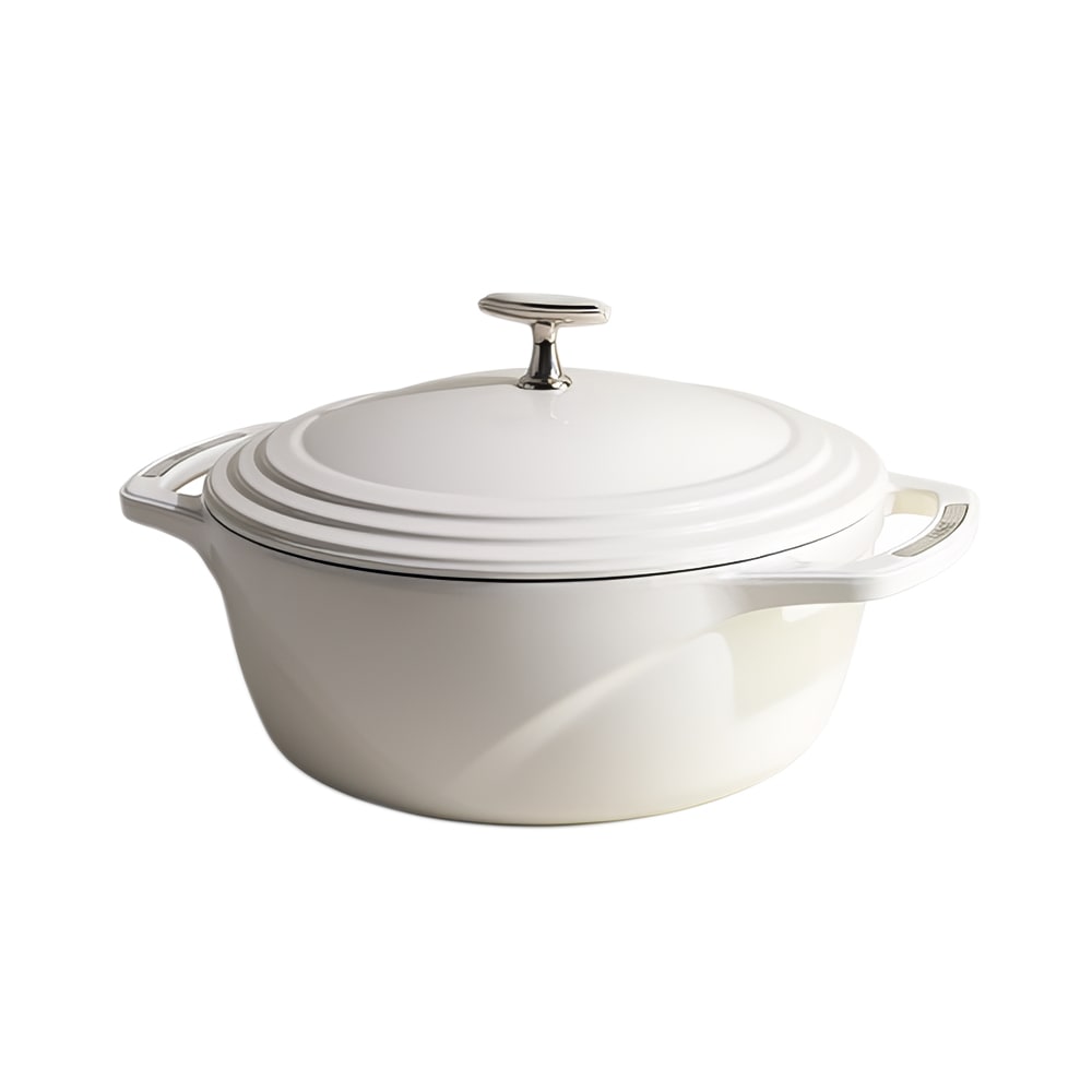 Lodge 6 qt Cast Iron Dutch Oven, Enamel, Cloud Nine (U6ID100)