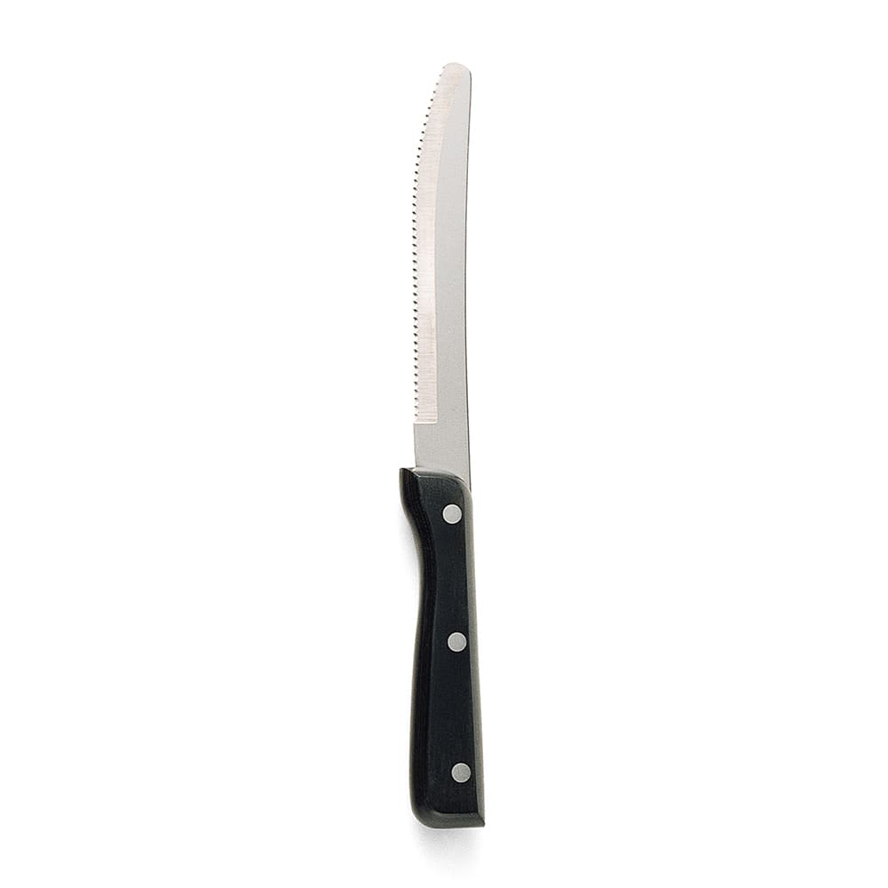 Walco WL950529 5" Steak Knife w/ Black Pakka Wood Handle