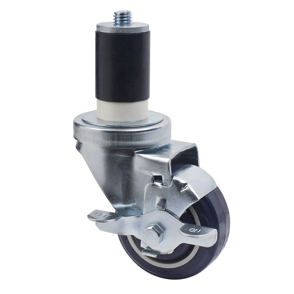 Focus FECST3 Expanding Stem Swivel Caster w/ Brake, 3" Diameter