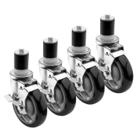 Focus FECST3 Expanding Stem Swivel Caster w/ Brake, 3" Diameter thumbnail 2