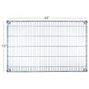 Focus FF1848C Chrome Wire Shelf - 48"W x 18"D thumbnail 2