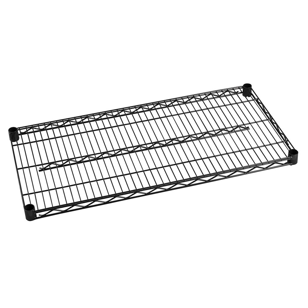 Focus FF2448BK Epoxy Coated Wire Shelf - 48"W x 24"D
