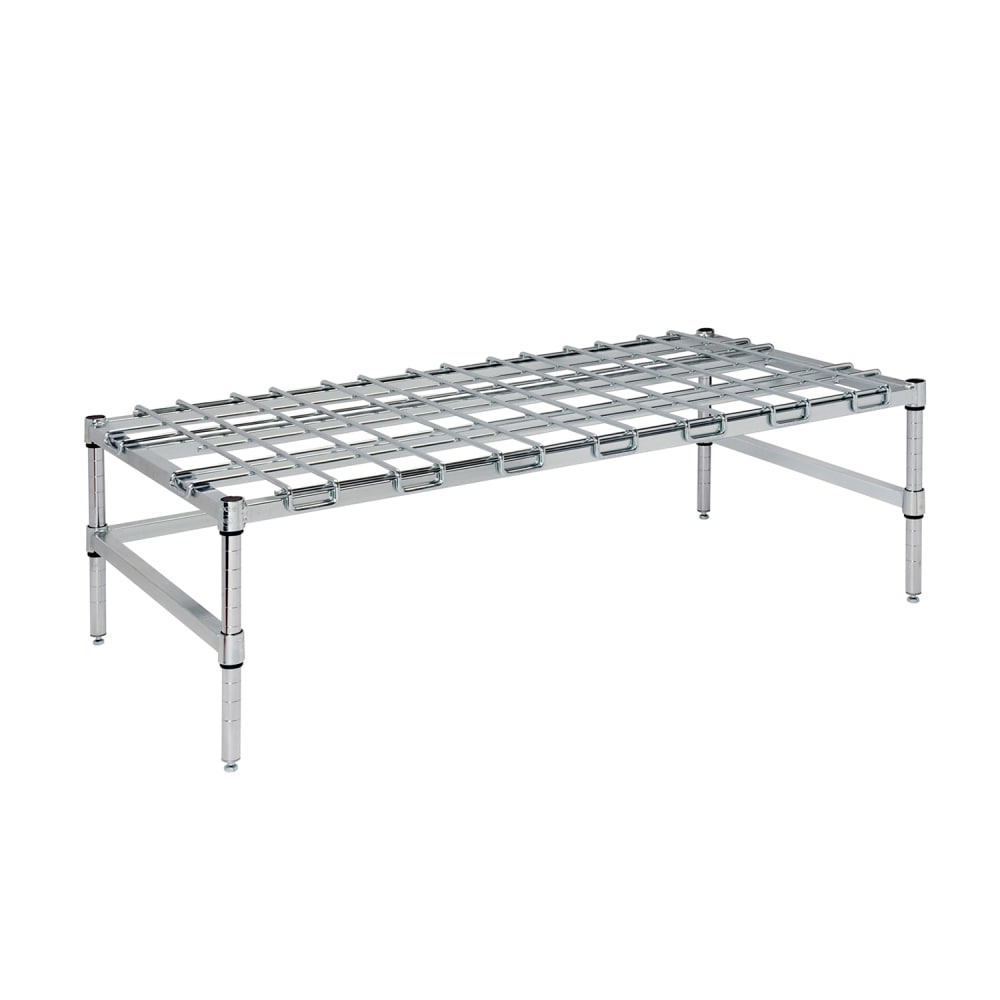 Focus FFSDR2436CH Stationary Dunnage Rack, 24"W x 36"L x 13 1/2"H, Chrome