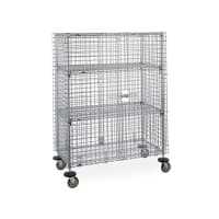 Focus FHDMSEC24604 60" Mobile Security Cage - 24"W, Chromate thumbnail 2