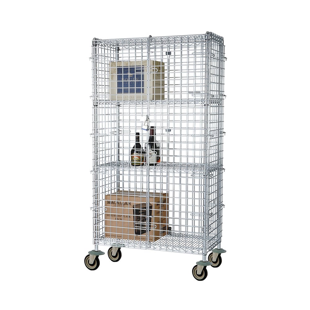 Focus FMSEC18363 36" Mobile Security Cage - 18"W, Chromate
