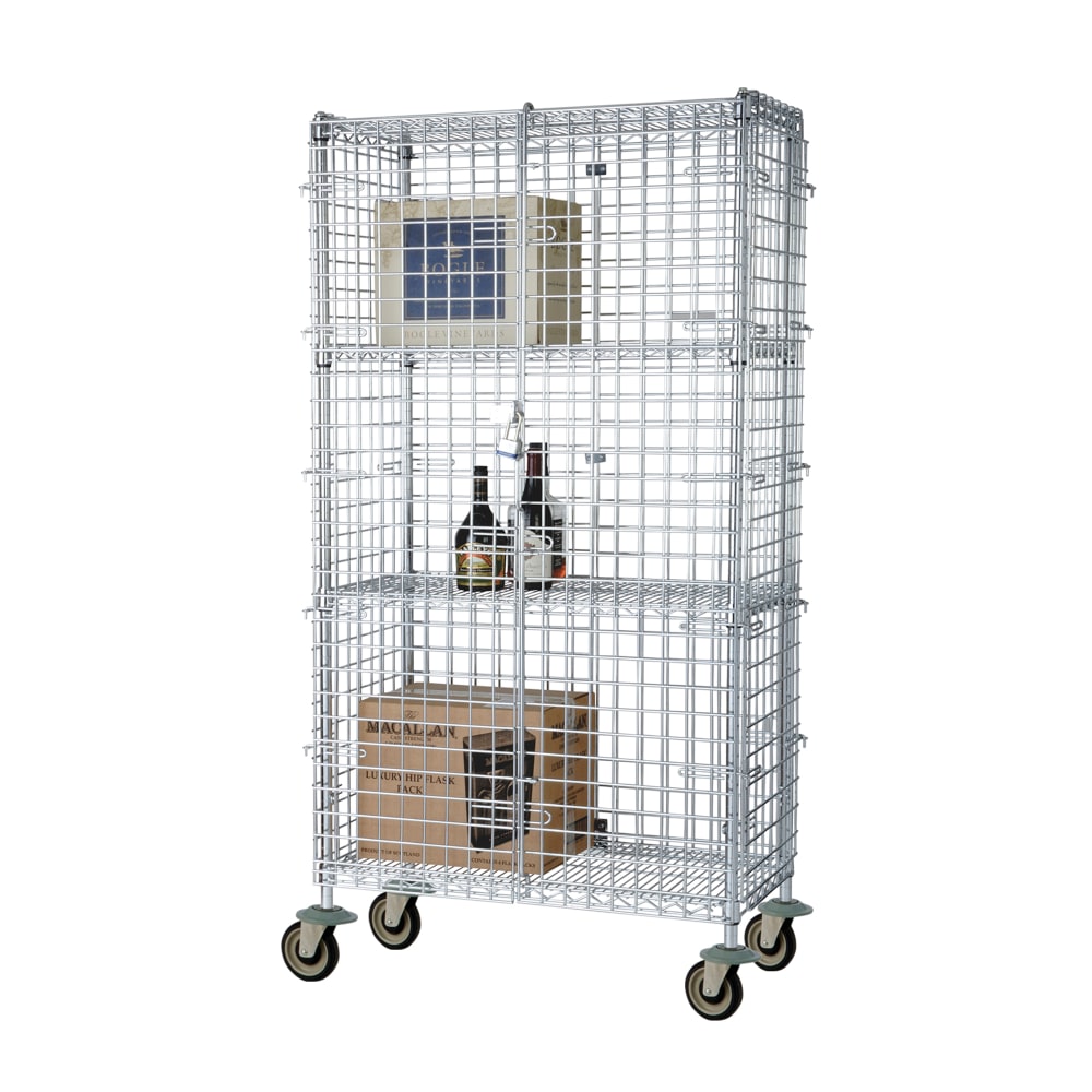 Focus FMSEC1848 48" Mobile Security Cage - 18"W, Chromate