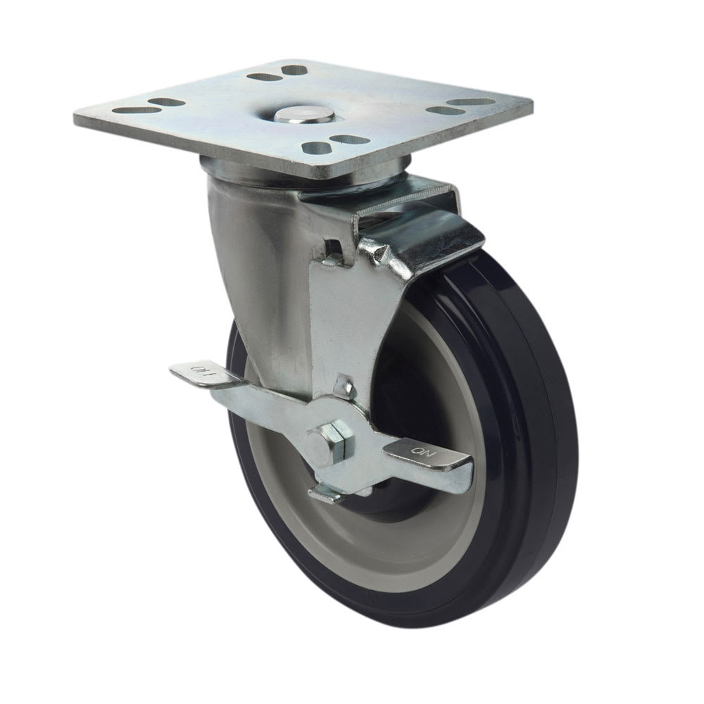 Focus FPCST5 5" Universal Plate Casters w/ Brake