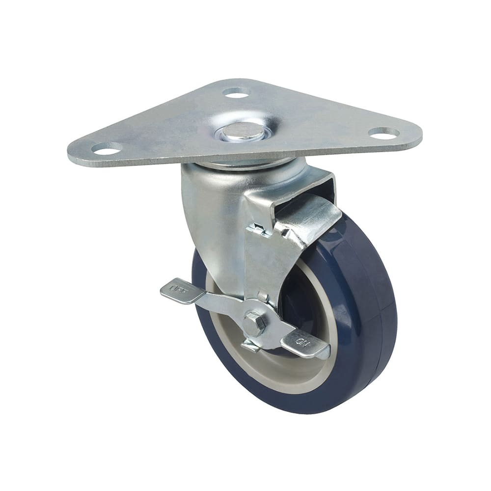 Focus FPCTR5 Heavy Duty Triangle Plate Caster Set  w/ 500 lb Capacity Per Wheel, 5"