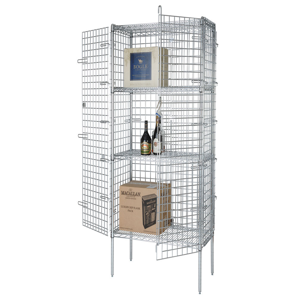 Focus FSEC243663 36" Stationary Security Cage - 24"W, Chromate