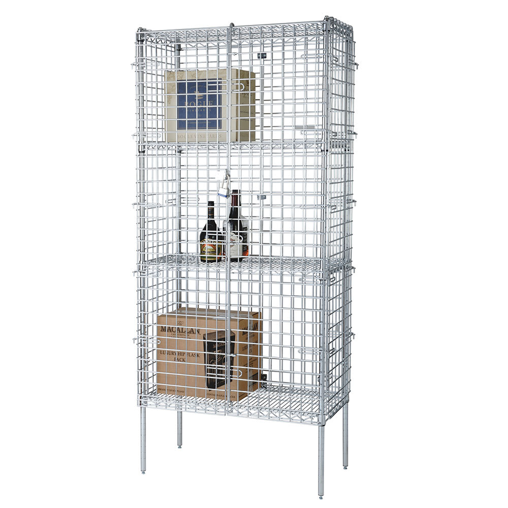 Focus FSSEC18364 36" Stationary Security Cage - 18"W, Chromate