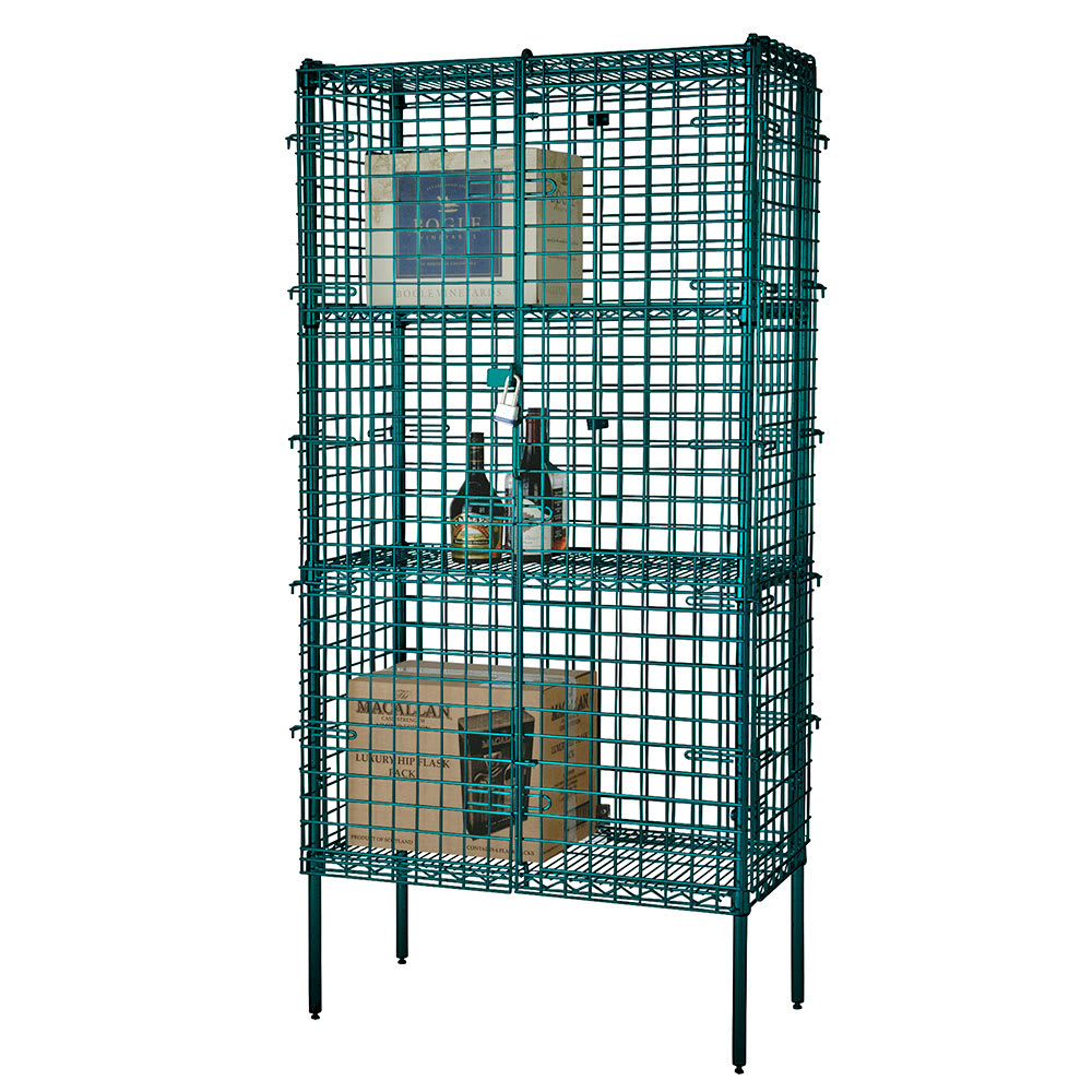 Focus FSSEC24604GN 60" Stationary Security Cage - 24"W, Green Epoxy Coated