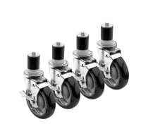 Focus FTC12133 Universal Threaded Stem Caster Set - 1/2" x 13, 3/4" Long Thread thumbnail 2