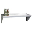 Focus FWSAL1236 Solid Wall Mounted Shelf, 36"W x 12"D, Aluminum thumbnail 2