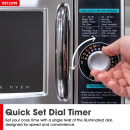 Sharp R-21LCFS 1000w Commercial Microwave w/ Dial Control - 120v thumbnail 10