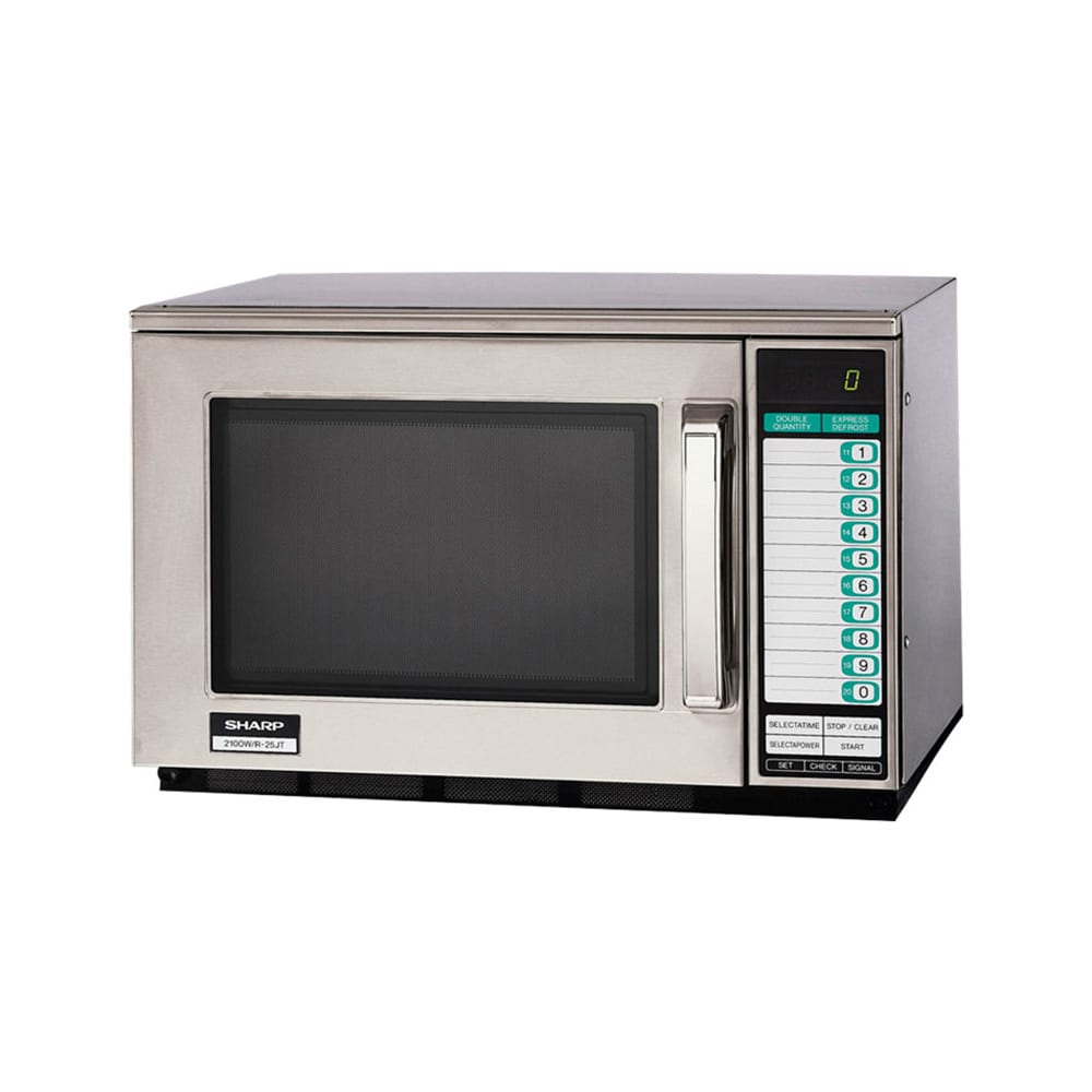 Sharp R-25JTF 2100w Commercial Microwave Oven w/ Touch Pad - 208-230v