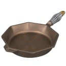 Finex 12" Octagonal Seasoned Cast Iron Skillet w/ Steel Spring Handle (S12-10001) thumbnail 5