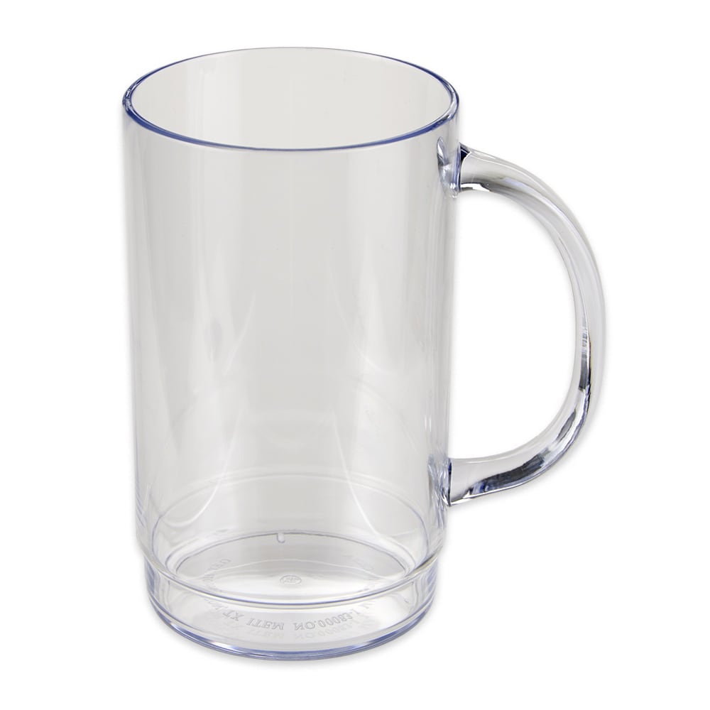 GET 20 oz Beer Mug, SAN Plastic, Clear (00083-1-SAN-CL)
