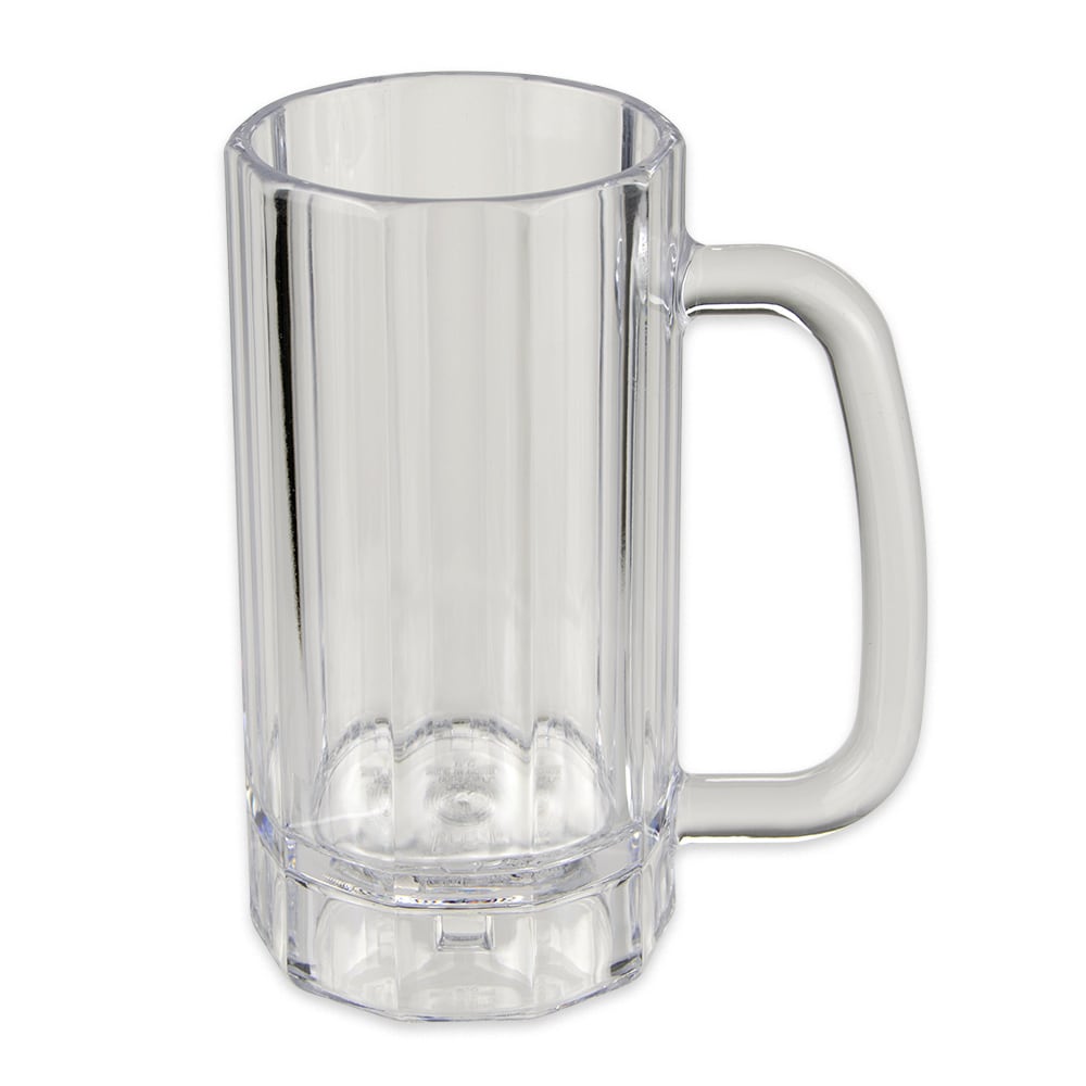 GET 16 oz Beer Mug, SAN Plastic, Clear (00086-1-SAN-CL)