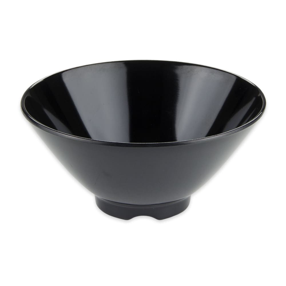 GET 8 oz Round Melamine Soup/Rice Bowl, Black (0180-BK)