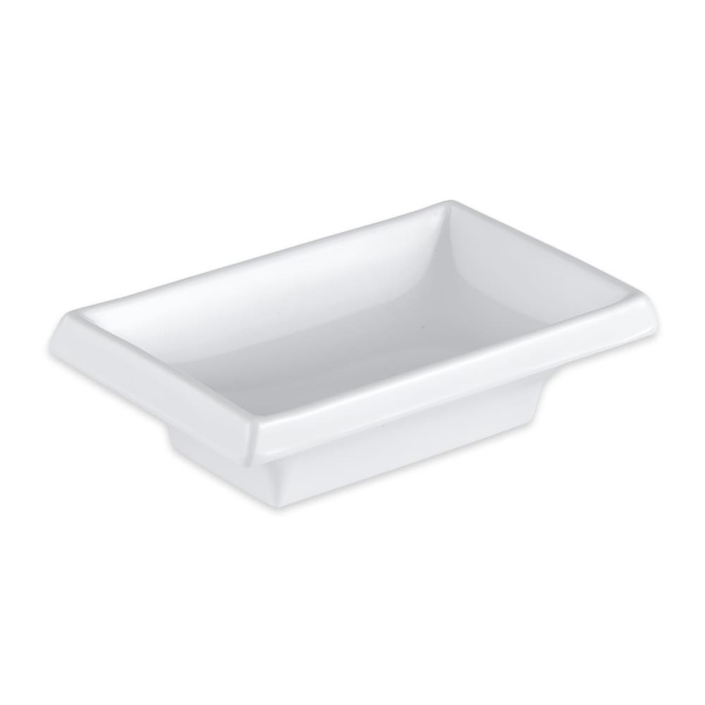 GET 4" Square Sauce Dish w/ 2 oz Capacity, Melamine, White (025-W)