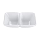 GET Rectangular Sauce Dish w/ (2) 1 oz Compartments, 4" x 3", Melamine (037-W) thumbnail 3