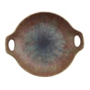 GET 7 3/4" Round Melamine Plate w/ Handles, Clay Azul Iris (20580-CAI) thumbnail 3