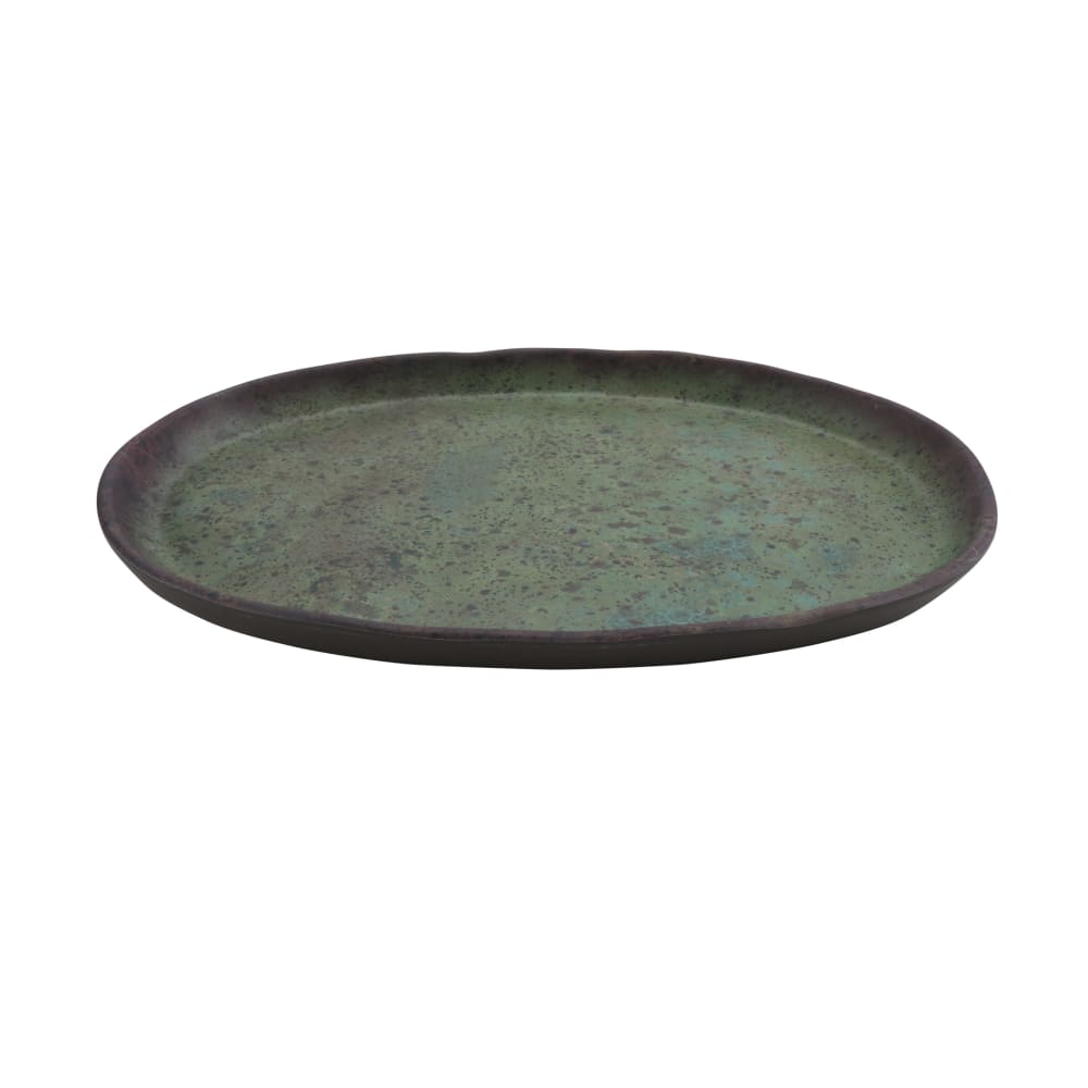 GET 12" x 7 3/4" Oval Cheforward™ Plate - Melamine, Spruce (21142-SP)