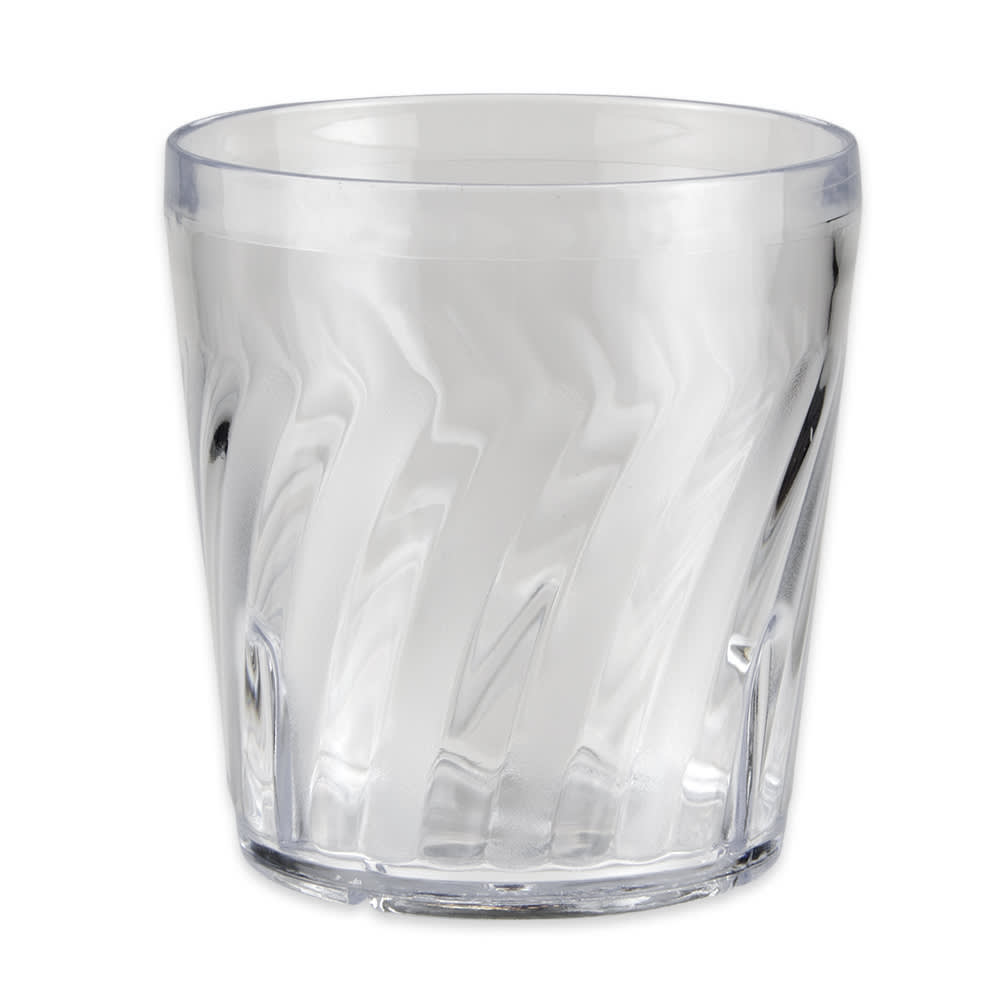 GET 9 oz Clear Textured Plastic Rocks Tumbler (2209-1-CL)