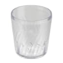 GET 9 oz Clear Textured Plastic Rocks Tumbler (2209-1-CL) thumbnail 2