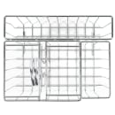 GET 4 Compartment Rectangular Condiment Caddy - Chrome (4-21696) thumbnail 3