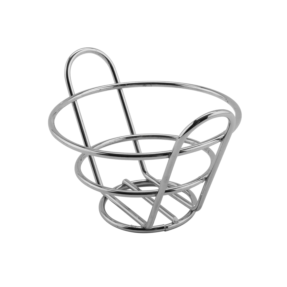 GET 4 1/2" Round Wire Bucket Basket, Stainless Steel (4-22770)