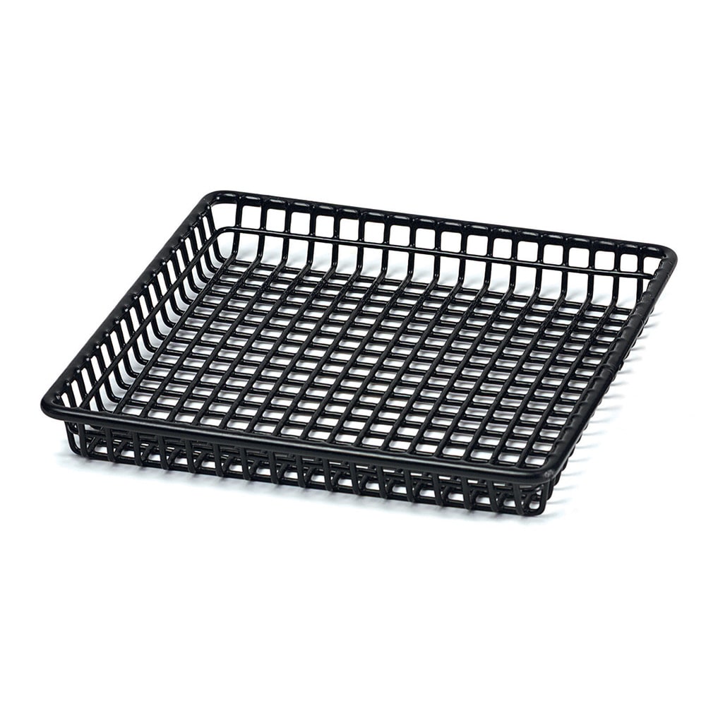 GET Rectangular Wire Grid Basket - 9" x 7", Iron, Black (4-35809)