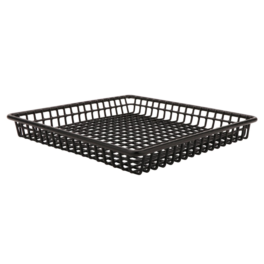 GET 9" Square Wire Grid Basket - Iron, Black (4-35999)