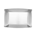GET Rectangular Boat Tray - 6" x 4 1/2", Stainless Steel (4-80868) thumbnail 3