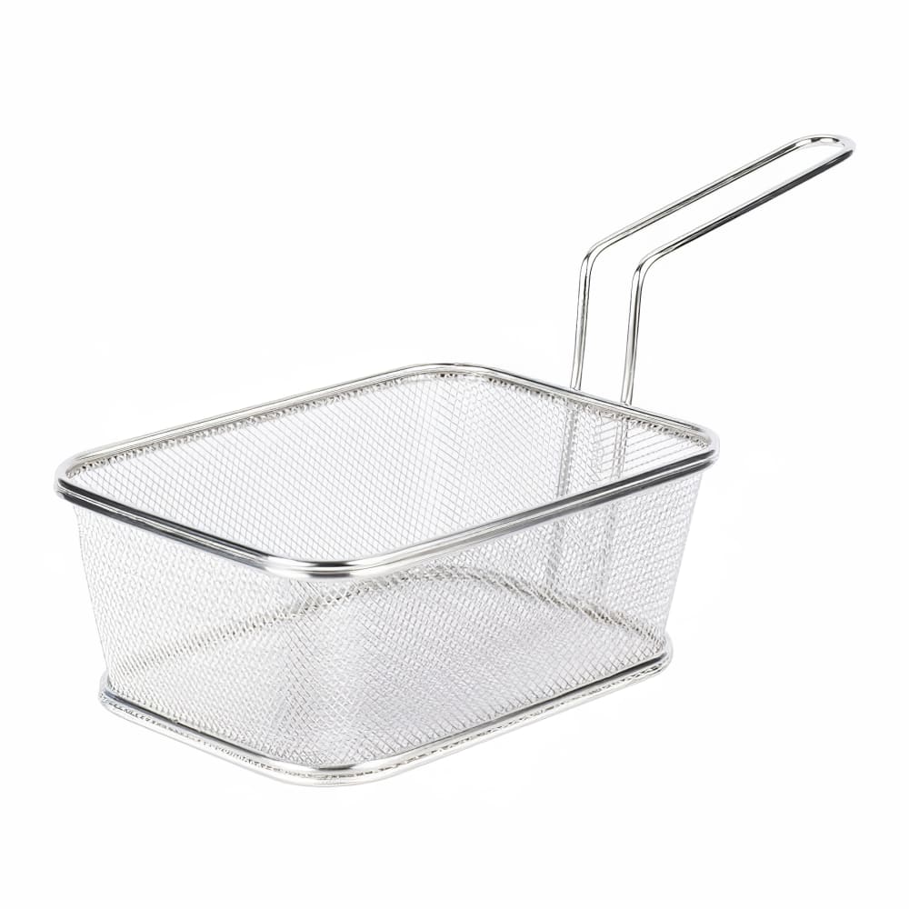 GET Rectangular Fry Basket - 8" x 6" x 5", Stainless Steel (4-818610)
