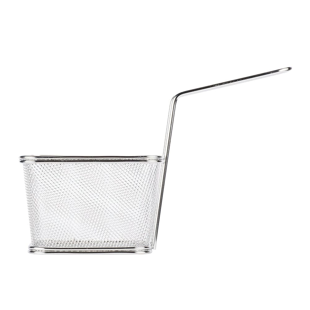 GET Rectangular Fry Basket - 5" x 4" x 3 1/4", Stainless (4-81868)