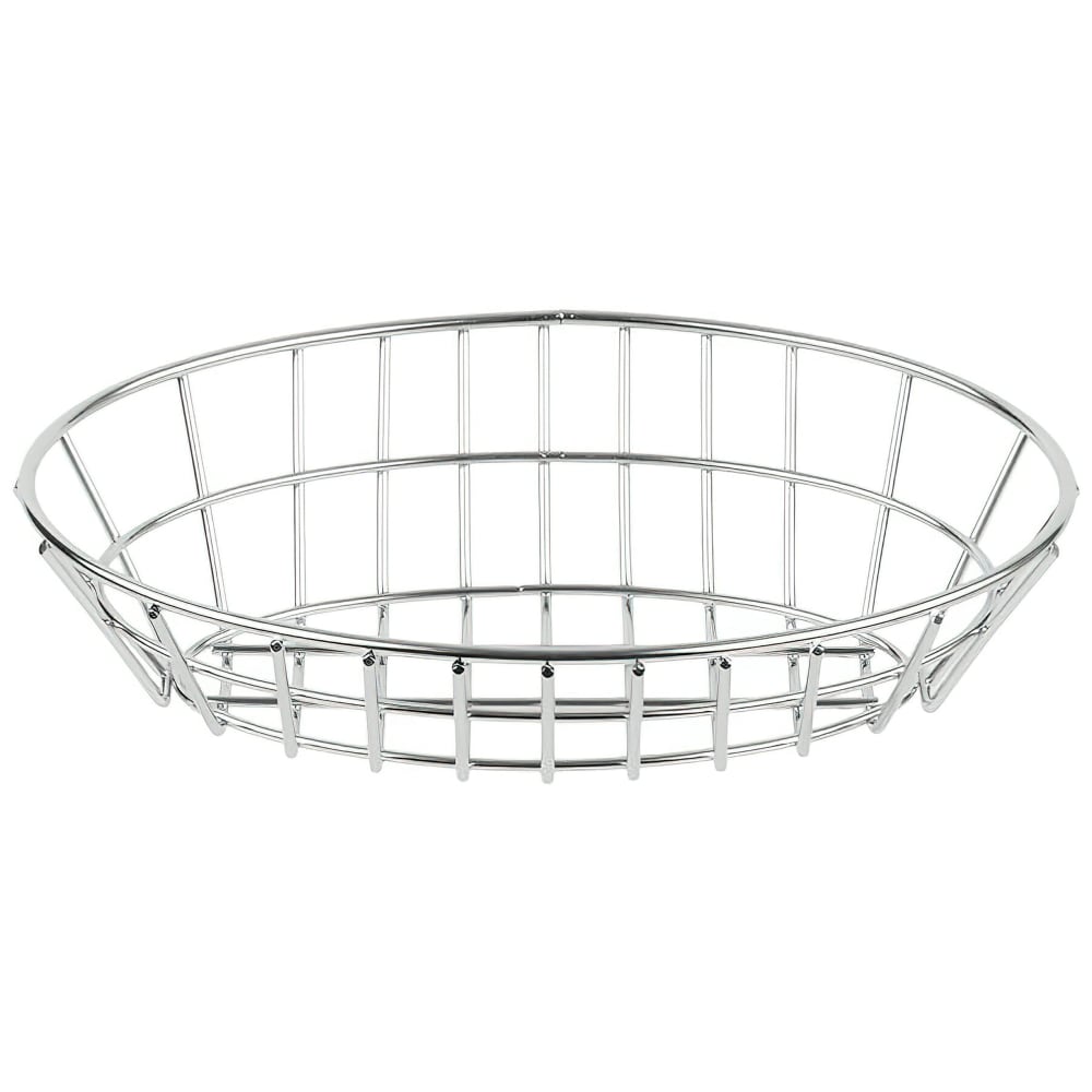 GET Oval Wire Basket - 9 3/4" x 6 1/4", Stainless Steel (4-82144)