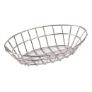 GET Oval Wire Basket - 9 3/4" x 6 1/4", Stainless Steel (4-82144) thumbnail 2