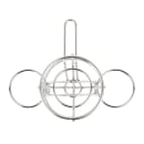 GET 4 1/4" Round Wire Fry Cone Basket w/ (2) Condiment Holders - 6"H, Stainless Steel (4-96282) thumbnail 3