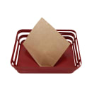 GET 5 1/2" Square Basket Liner Paper Bags, Brown (4-T1020) thumbnail 4