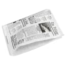 GET 7" Square Basket Liner Paper Bags - Village Post Newsprint, White (4-T3000) thumbnail 5