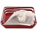 GET 7" Square Basket Liner Paper Bags - Village Post Newsprint, White (4-T3000) thumbnail 6