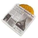 GET 7" Square Basket Liner Paper Bags - French Newsprint, White (4-T3050) thumbnail 2