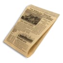 GET 7" Square Basket Liner Paper Bags - Honolulu Newsprint, Brown (4-T6000) thumbnail 5